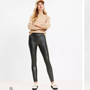 Loft faux leather leggings